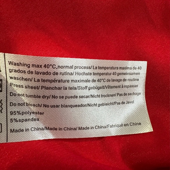 NWT Ekouaer Vibrant Red Satin Lace V-Neck Chemise Sleepwear Soft Lingerie - Picture 14 of 14